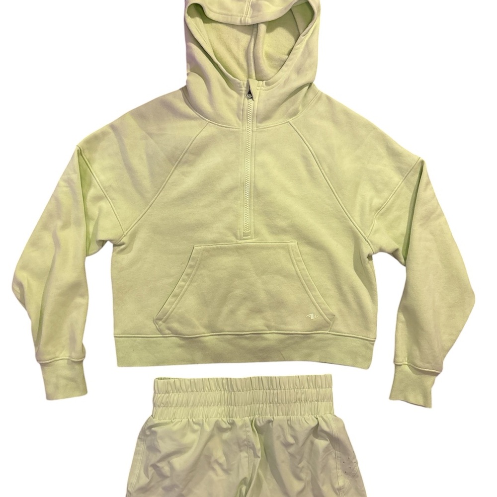 Matching key lime athletic wear